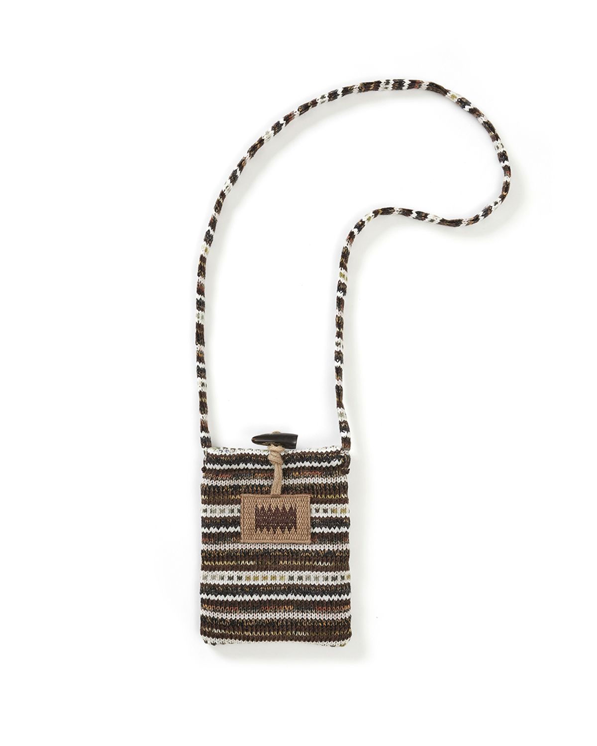 카락터(KARACTOR) Knit sacoche bag / Brown