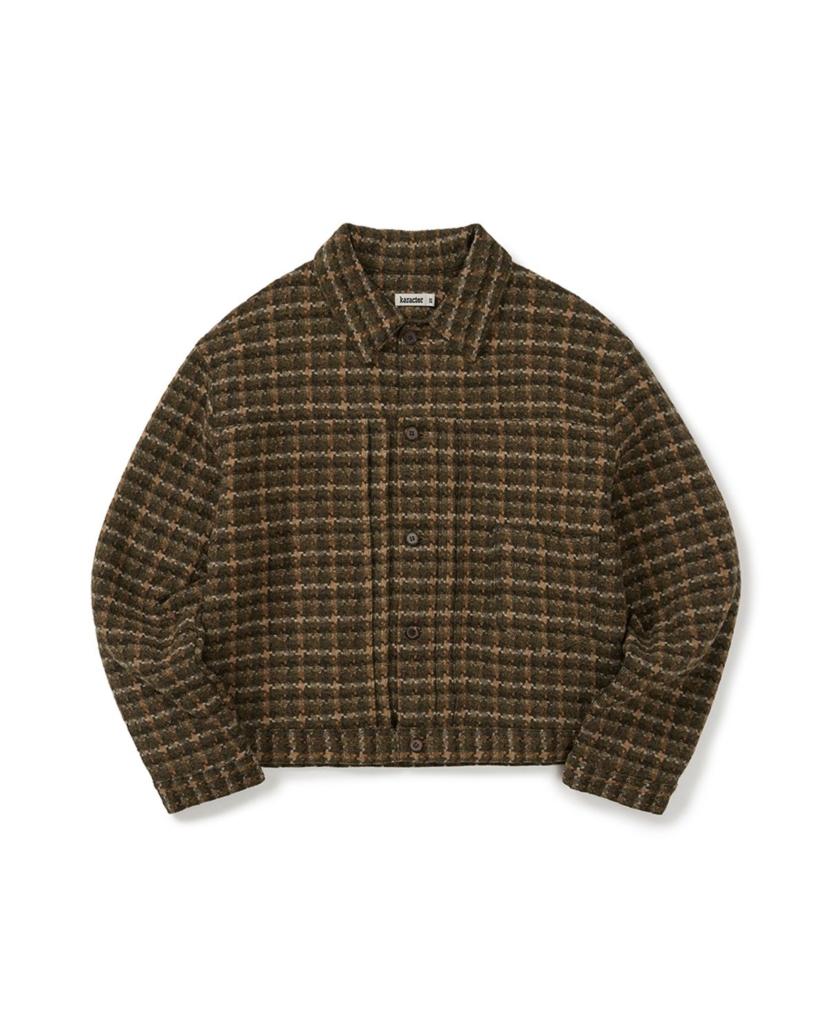카락터(KARACTOR) Virgin wool trucker blouson / Olive
