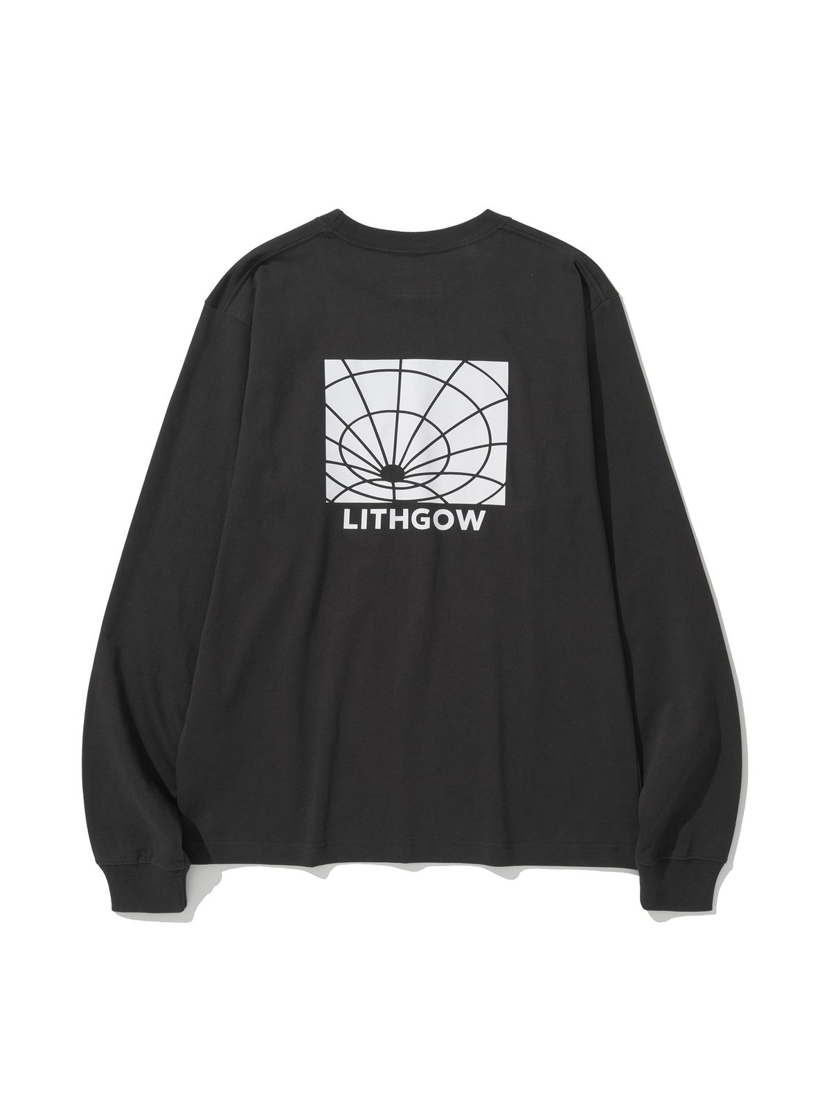 플라비즘(PLAVISM) LITHGOW L/S TEE - CHARCOAL