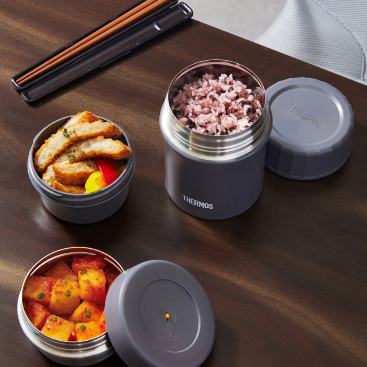 써모스(THERMOS) 뉴 반반 분리형 보온도시락 TKLG-1151 (1140ml)