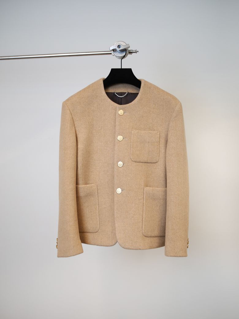 LODEN HERRINGBORN JACKET