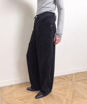 ADJUSTABLE CORD TROUSERS (black)