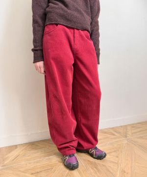 ADJUSTABLE CORD TROUSERS (red)