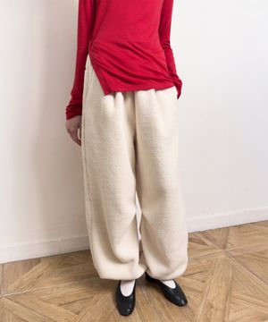 WARM JOGGER PANTS (cream)