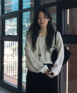 V넥 루즈핏 풀오버 RE KAFV5SS_MIWKAG12QS