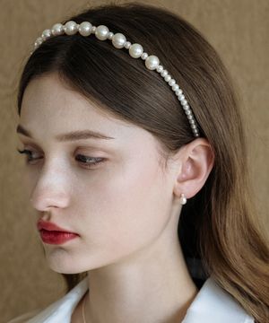 EN002 Pearl bead hairband