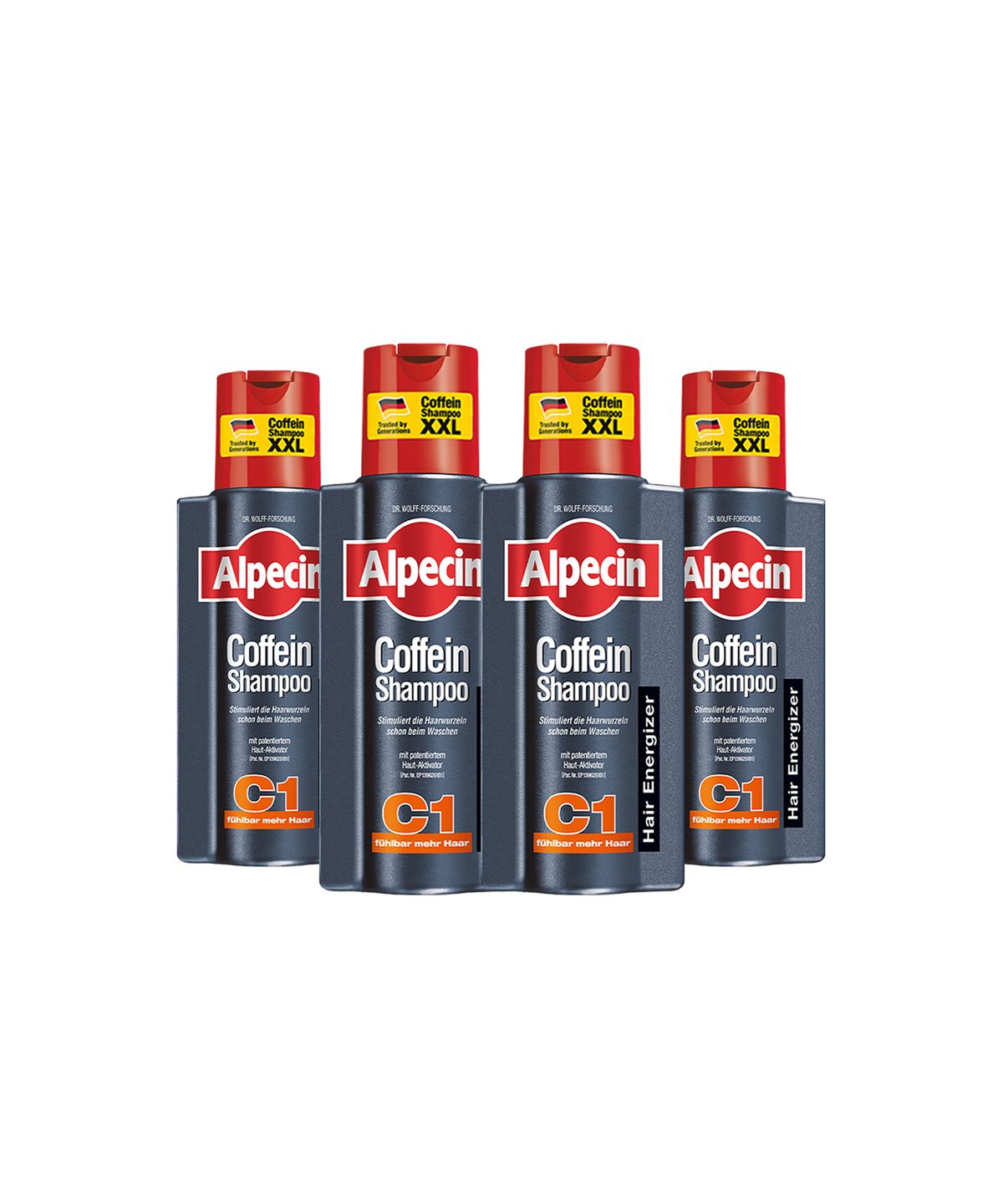 알페신(ALPECIN) 알페신 카페인 샴푸 C1 (모발 강화) 375ml X 4