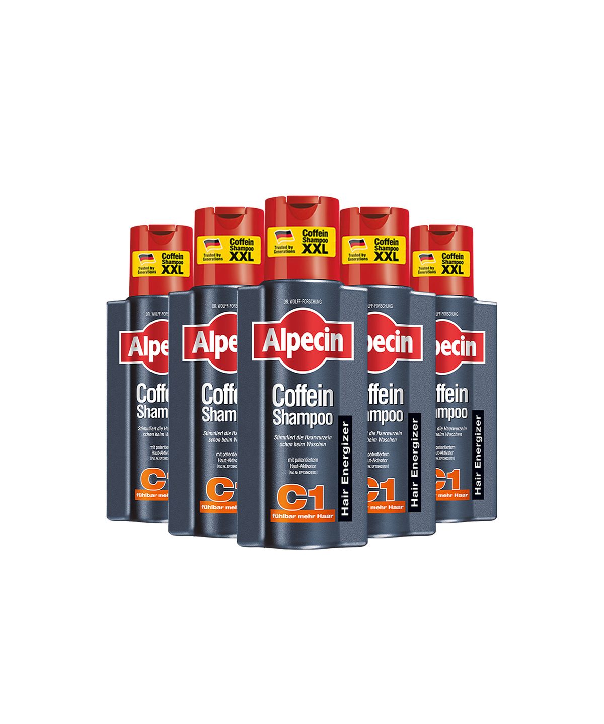 알페신(ALPECIN) 알페신 카페인 샴푸 C1 (모발 강화) 375ml X 5