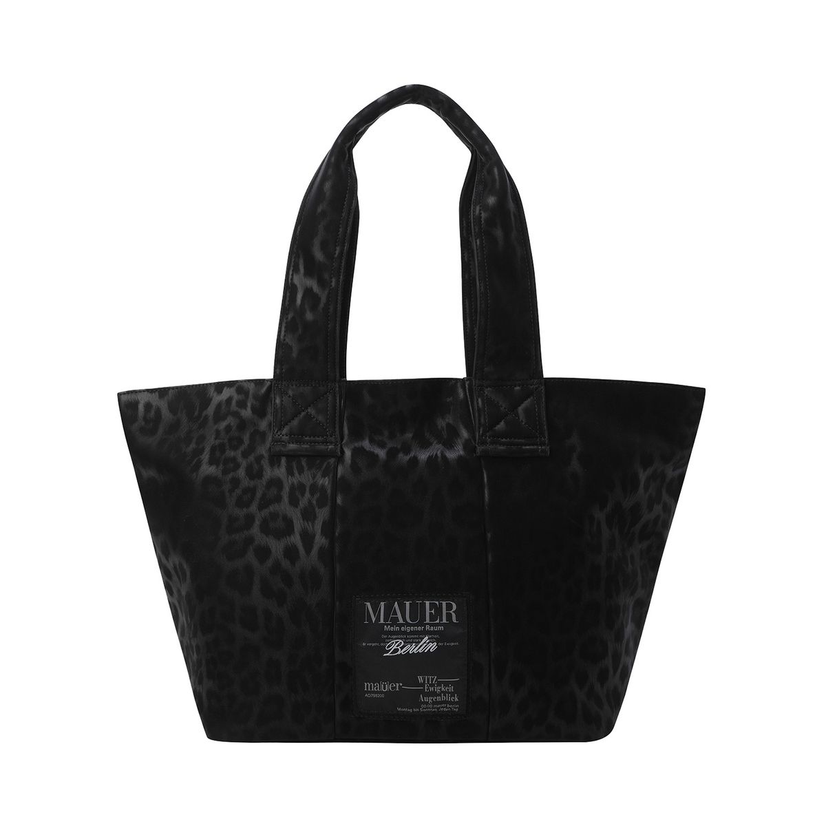 마우어(MAUER) Leopard Gross Tote bag (BLACK)