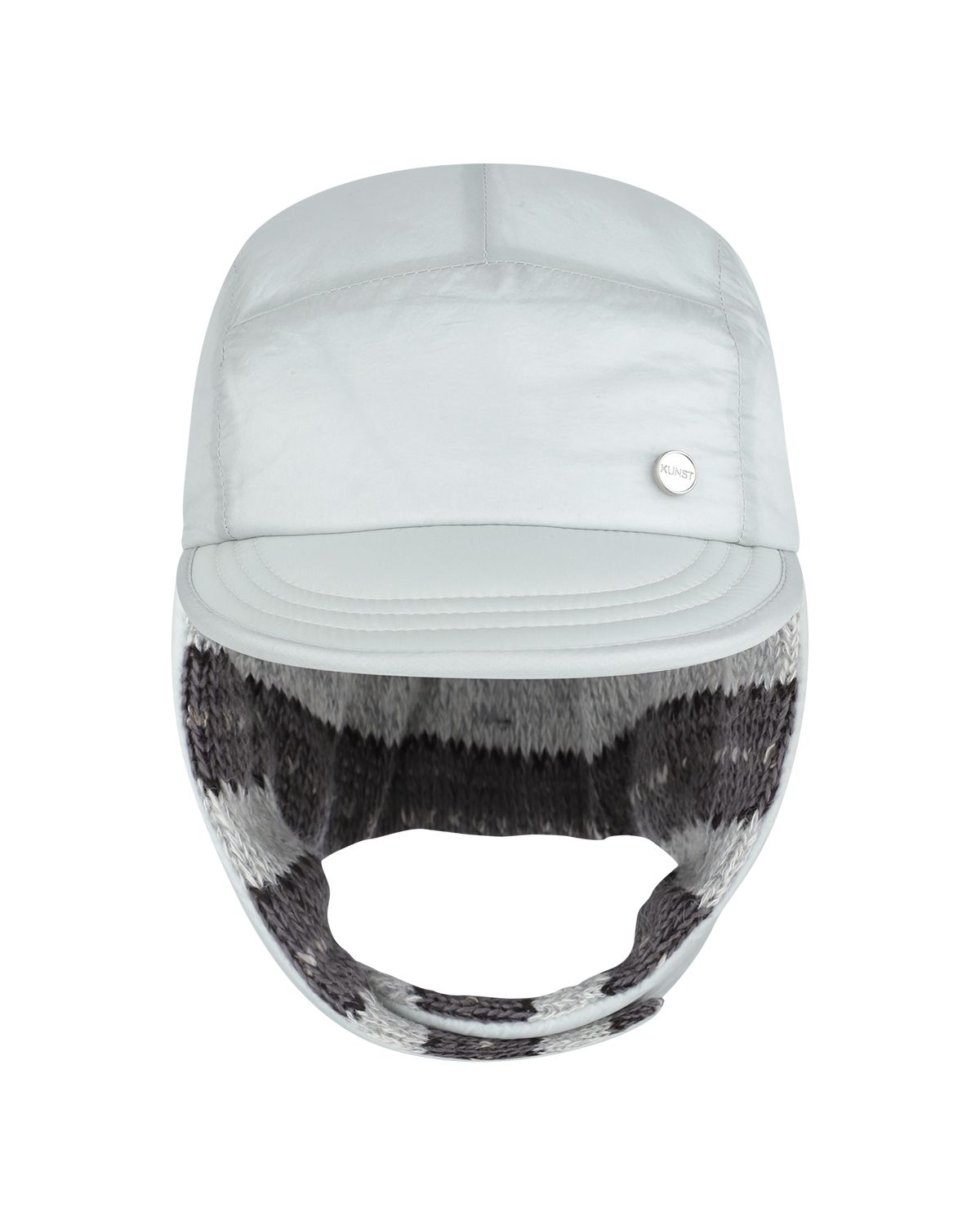 더뮤지엄비지터(THEMUSEUMVISITOR) PADDED TROOPER HAT (LIGHT GREY)