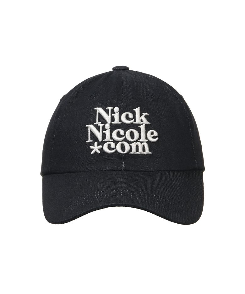 NN DOTCOM SIGNATURE BALL CAP_DENIM BLACK CREAM