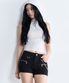 [언바운드 걸] 우먼즈 마이크로 쇼츠 [블랙]