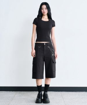 [언바운드 걸] 우먼즈 스케이터 쇼츠 [블랙]