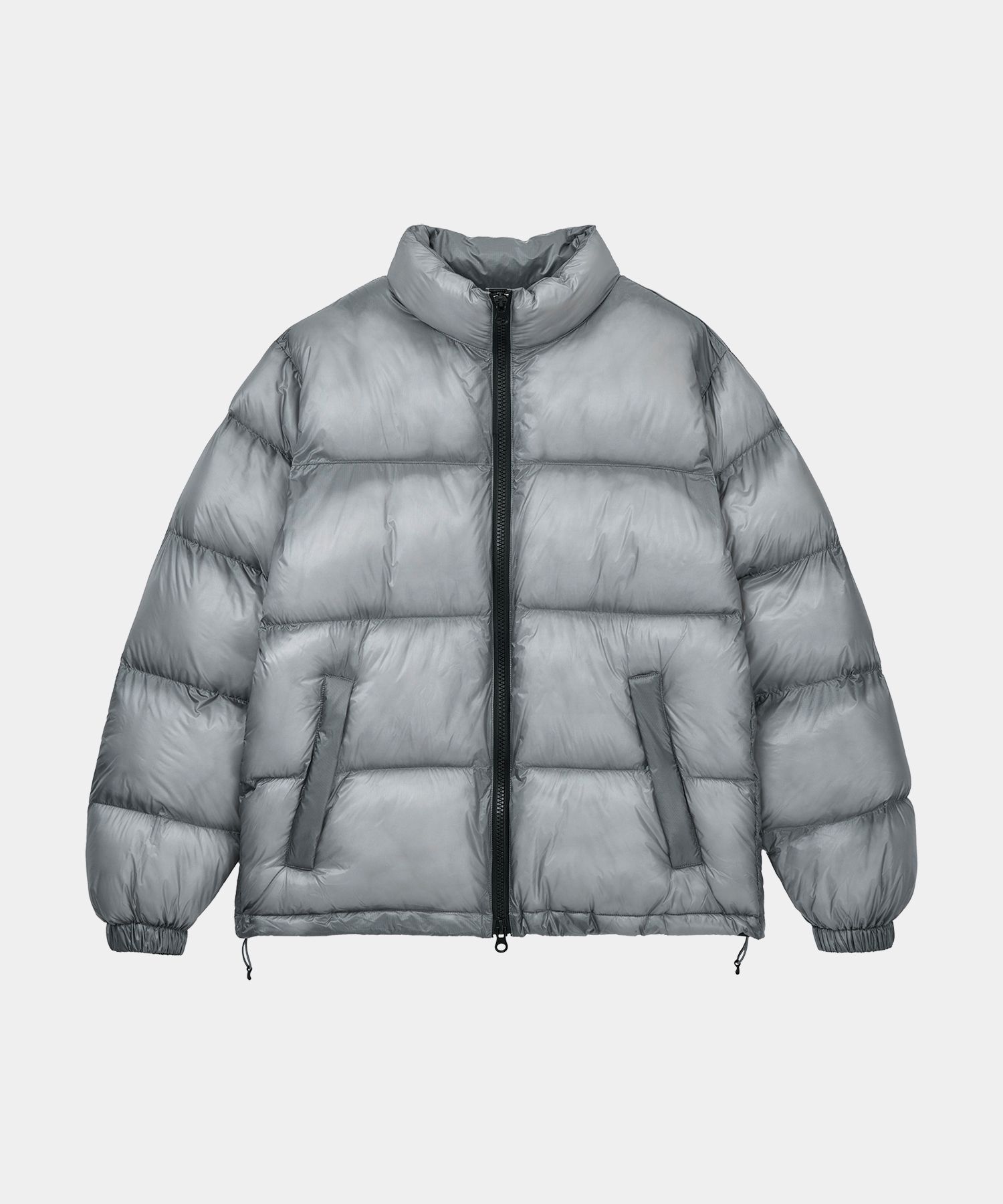 MUSINSA | LETTERCOMO D-Shell Cross Puffer Padding Gray