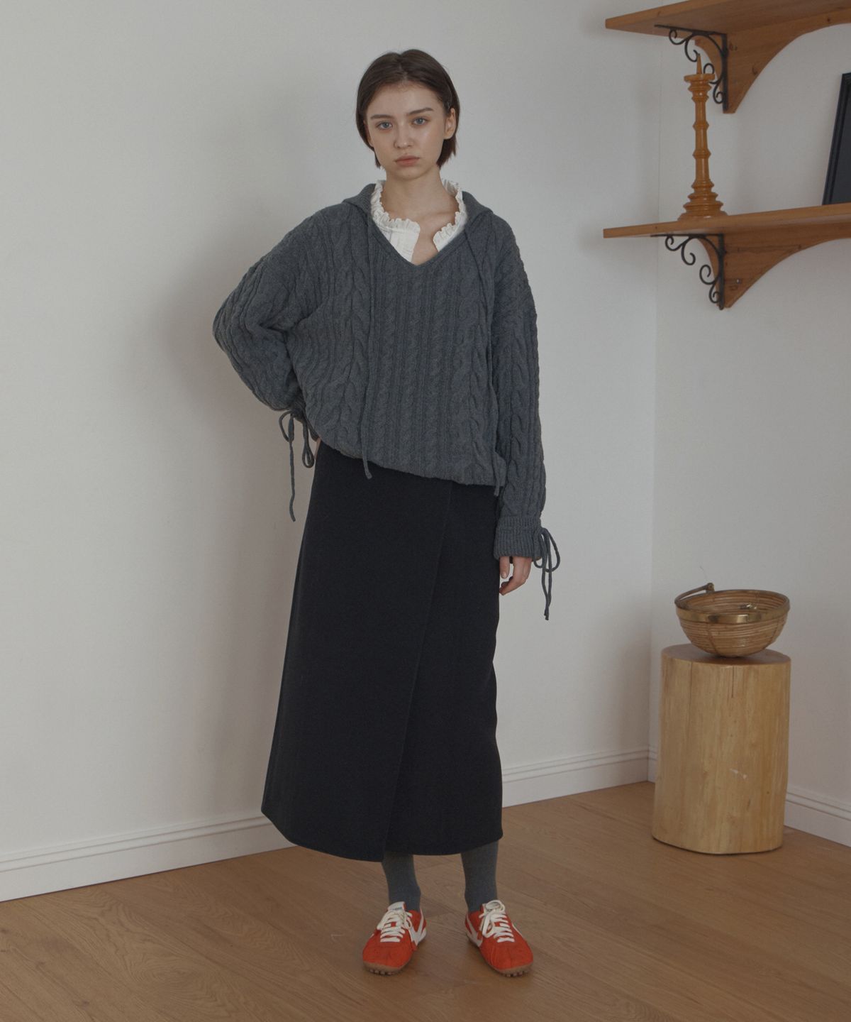포에트서울(POETSEOUL) maxi wrap skirt_black
