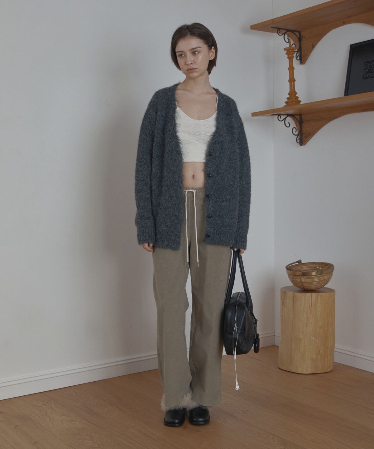 포에트서울(POETSEOUL) corduroy banding pants_khaki beige