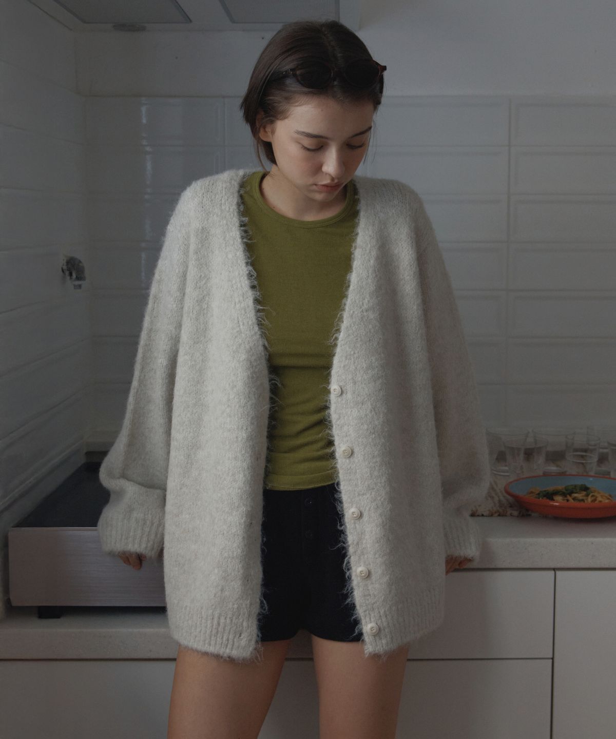 포에트서울(POETSEOUL) hairy over cardigan_ivory