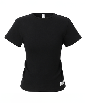 Deep Tuck Short Sleeve (black)