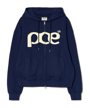 [2TYPE] PCE APPLIQUE ZIP HOODIE (NAVY)