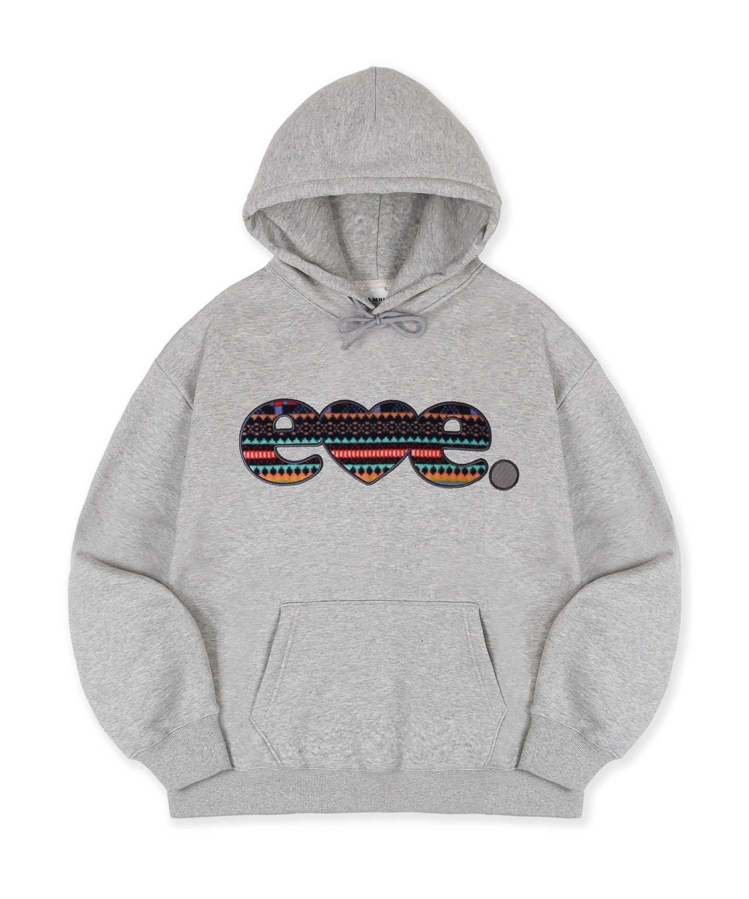 MUSINSA | AMBLER Winter Jacquard Patch Raglan Hooded T-Shirt AHP1219 ...