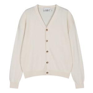 410 울 브이넥 크롭 가디건 [아이보리]
