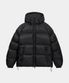 디쉘 크로스 후드 푸퍼 패딩 블랙