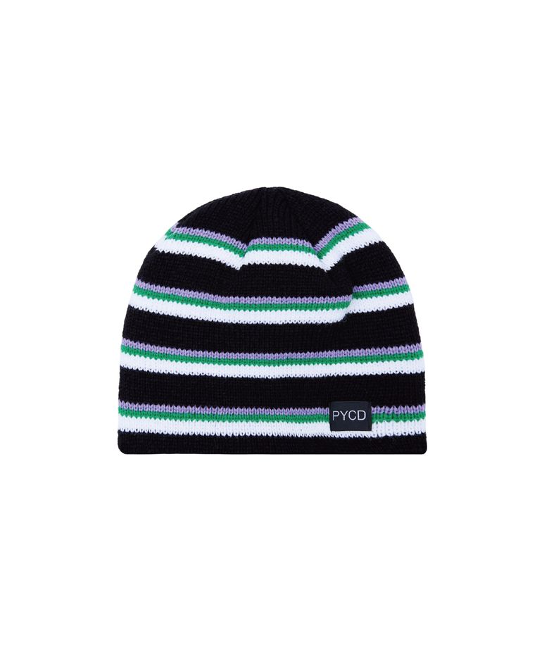 PYCD STRIPE BEANIE (PURPLE)