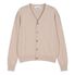 410 울 브이넥 크롭 가디건 [베이지]
