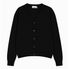410 울 브이넥 크롭 가디건 [블랙]