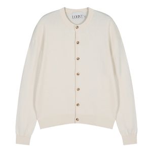 411 울 라운드 크롭 가디건 [아이보리]