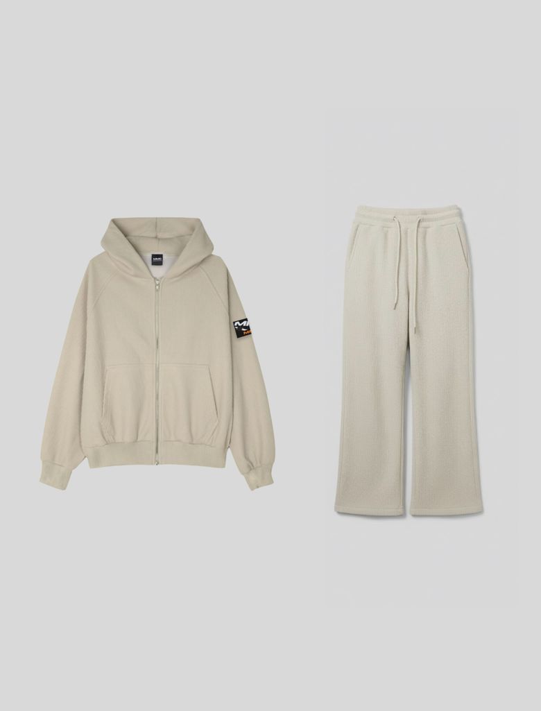 와플 기모 셋업 [BEIGE]