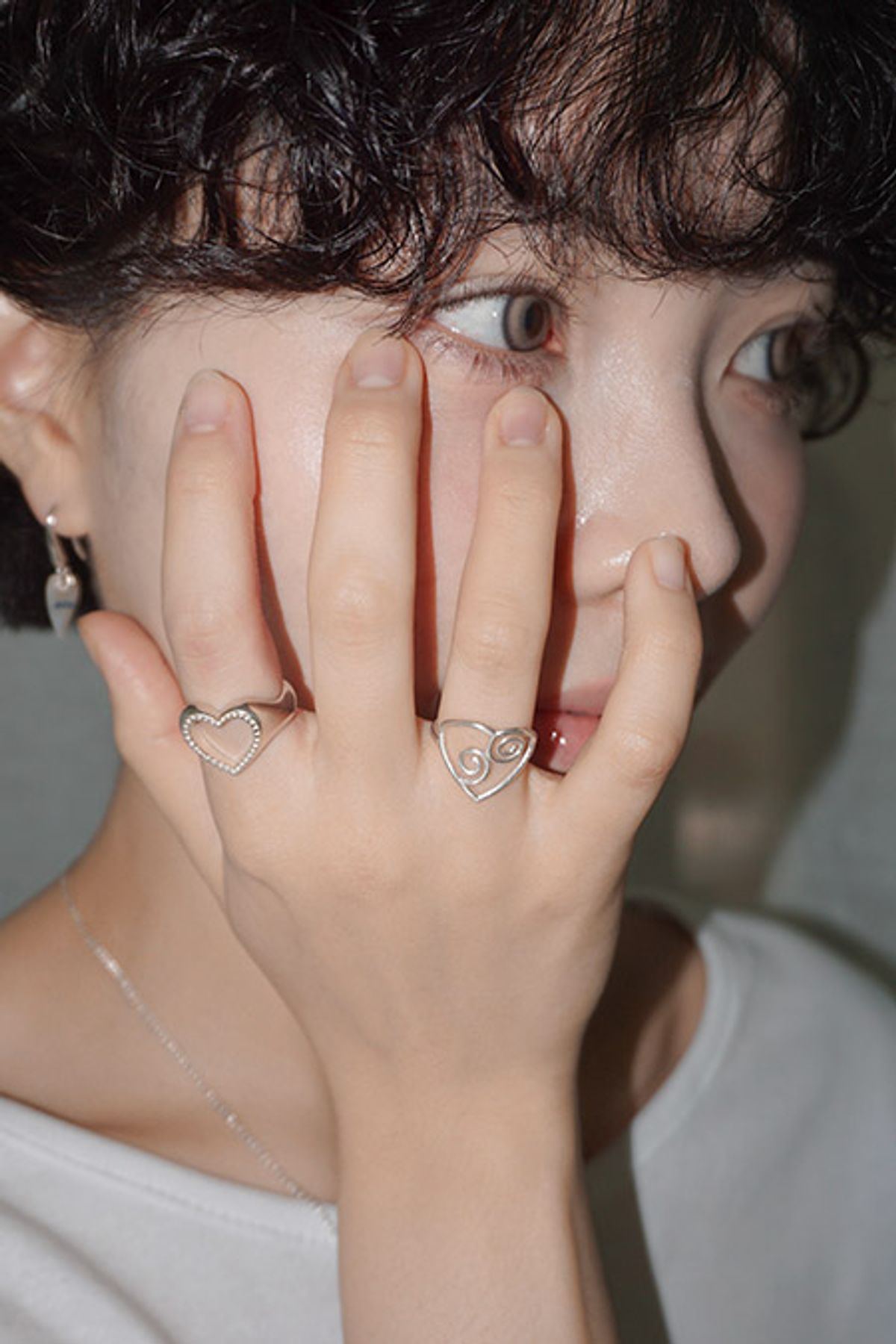 페어오브러브(PAIR OF LOVE) [925SILVER] FLOW LINE RING