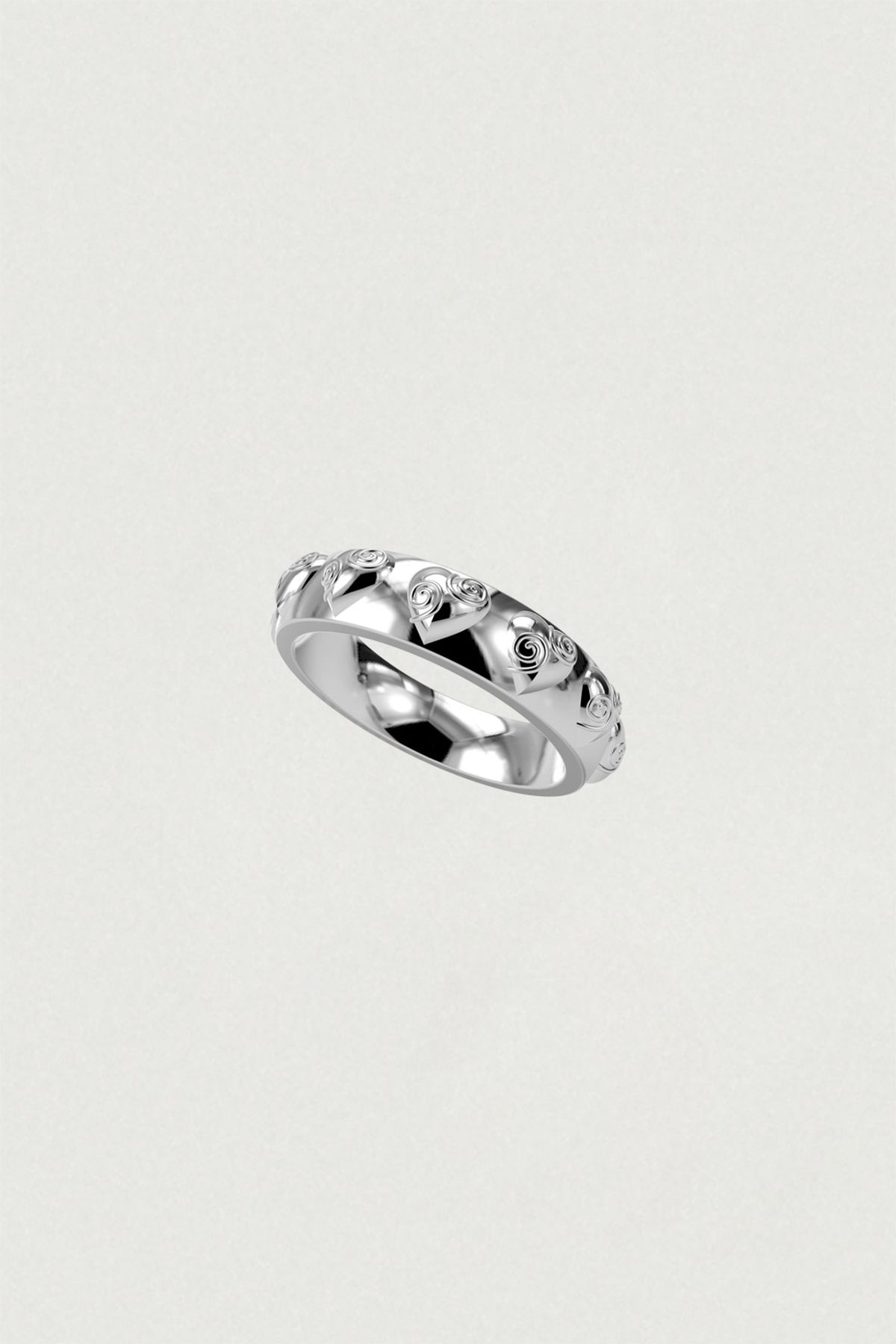 페어오브러브(PAIR OF LOVE) [925SILVER] LAYER HEART RING
