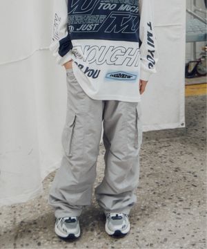 화섬 절개 파라슈트 팬츠