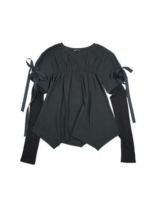 윙스 셔링 워머 티셔츠 [블랙]