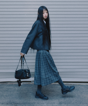 [서지수PICK] 체크 미디 스커트_MIWWHG116C MIWWHG31QC MIWWHG50QC