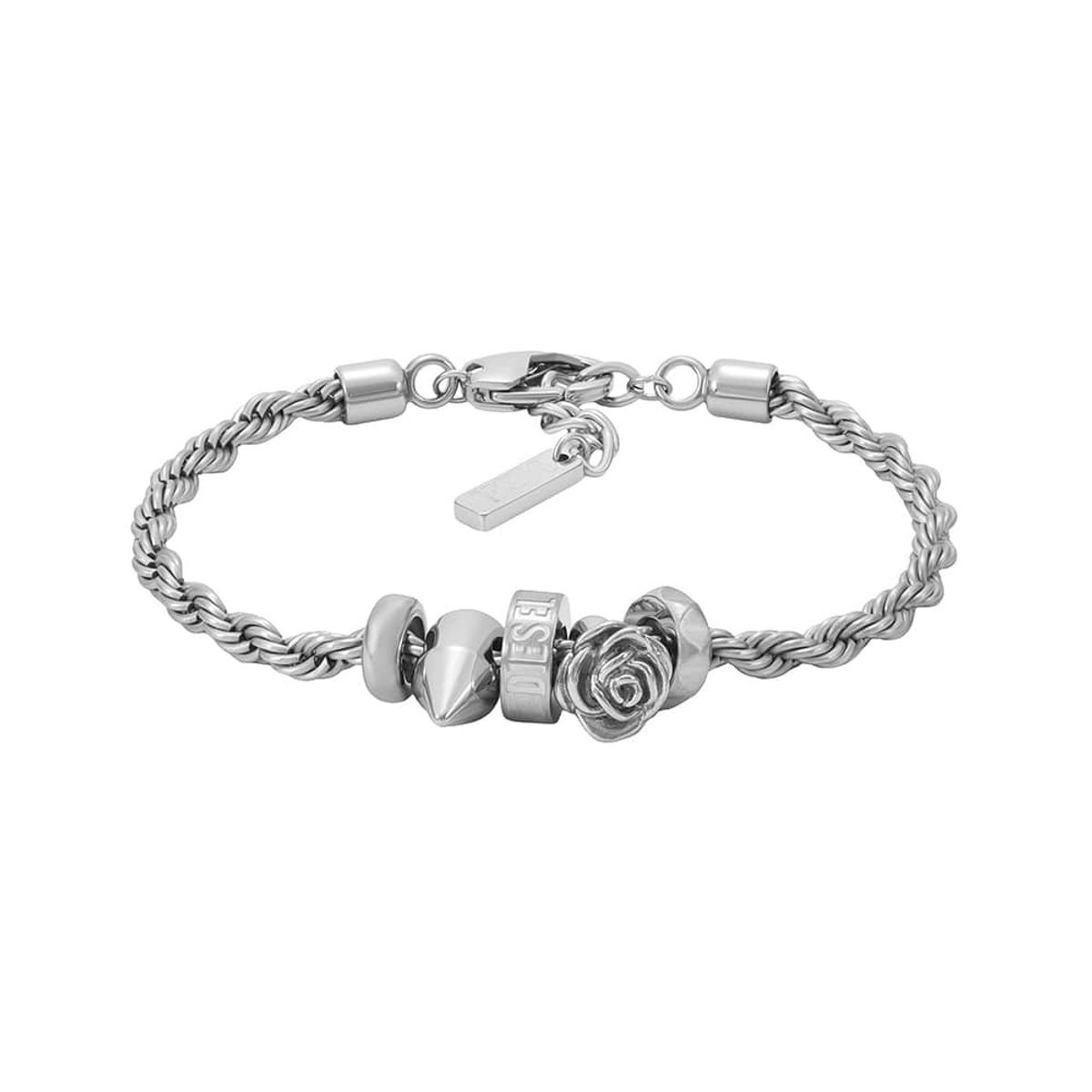 디젤 악세사리(DIESEL ACCESSORY) DX1622040 로고 체인 팔찌