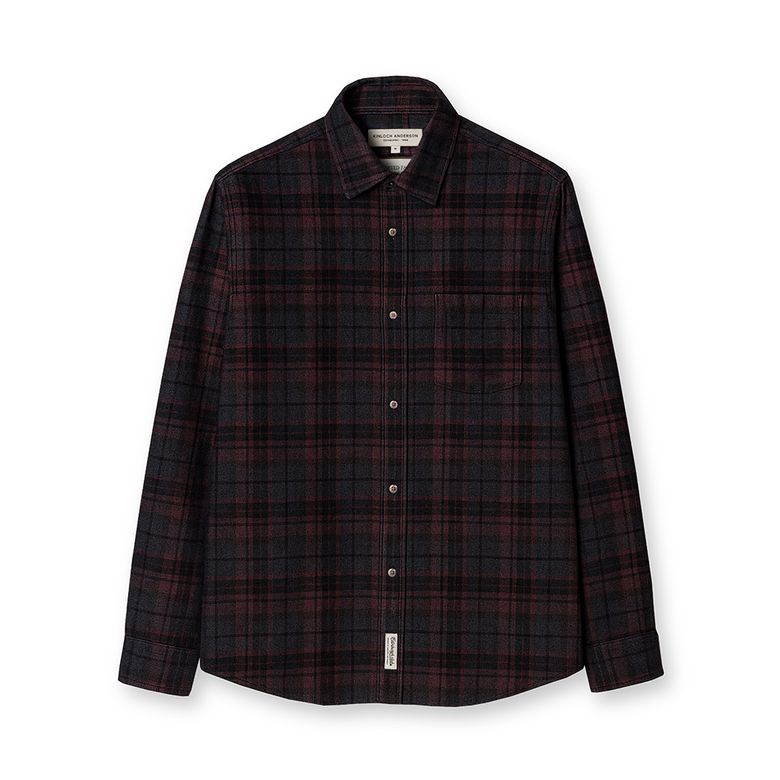 SEMI-OVER FIT CHECK CORDUROY SHIRT [RED]