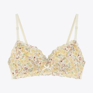 리버티 플라워 노와이어 브라_옐로우