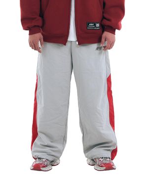 CHROME LOGO REFLECTIVE TRACK PANTS [GRAY/RED]