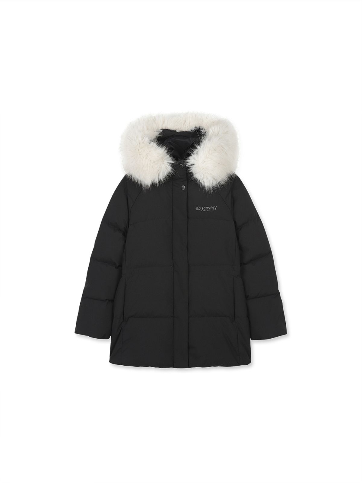 디스커버리 키즈(DISCOVERY KIDS) 여아 레니아 다운 미드패딩 (BLACK)