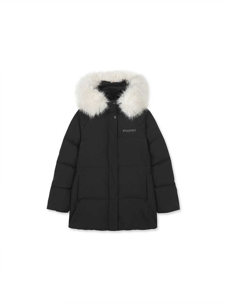 여아 레니아 다운 미드패딩 (BLACK)