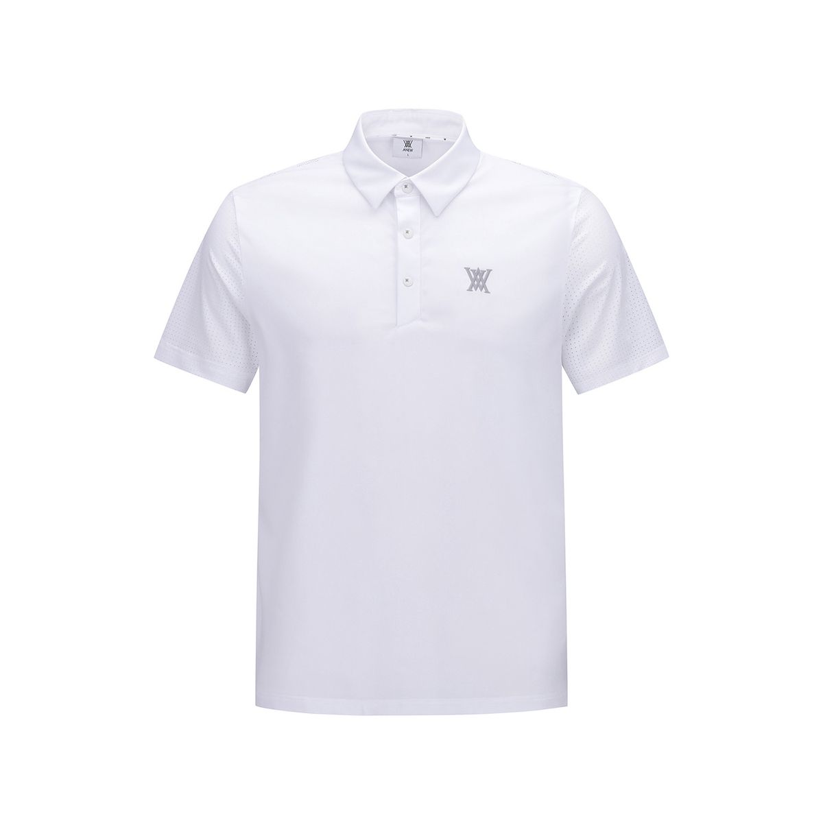 어뉴골프(ANEW GOLF) MEN SIGNATURE LOGO SHORT T-SHIRT_WH
