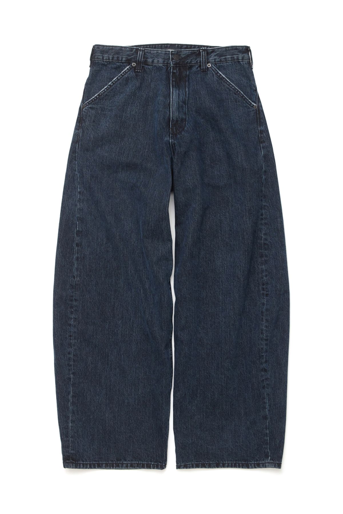 해칭룸(HATCHINGROOM) Wide Curve Jeans Dark Blue