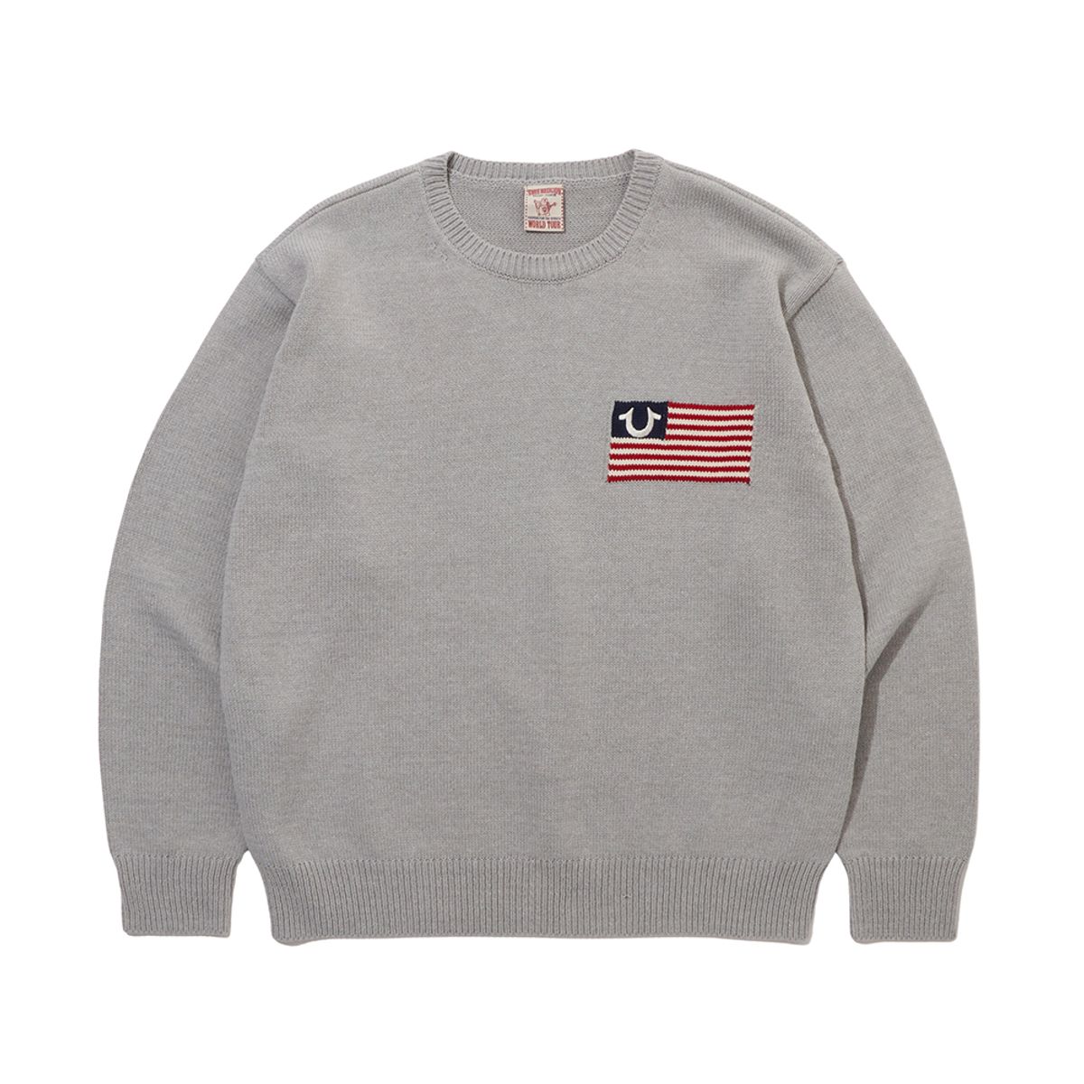 트루릴리젼(TRUERELIGION) OLD GLORY SWEATER_GREY
