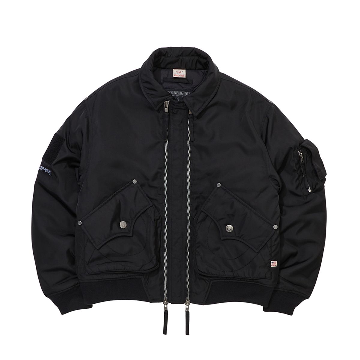 트루릴리젼(TRUERELIGION) FORCE N2B JACKET_BLACK