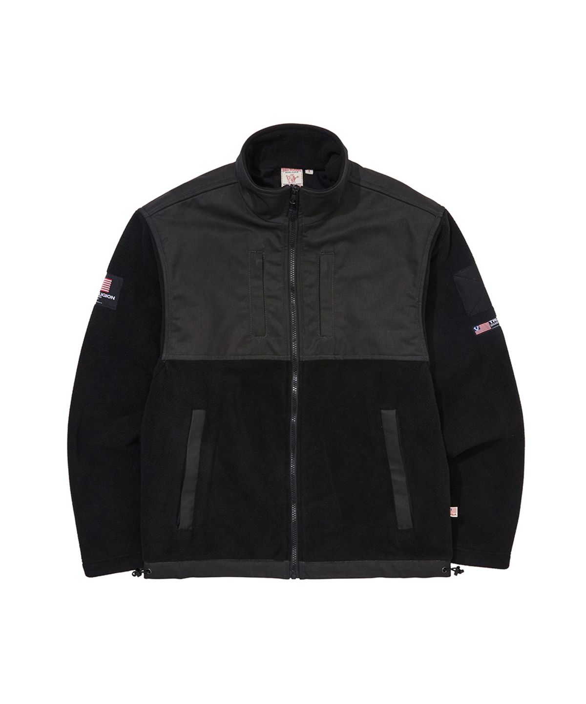 트루릴리젼(TRUERELIGION) SOF BLOCK FLEECE JACKET_BLACK
