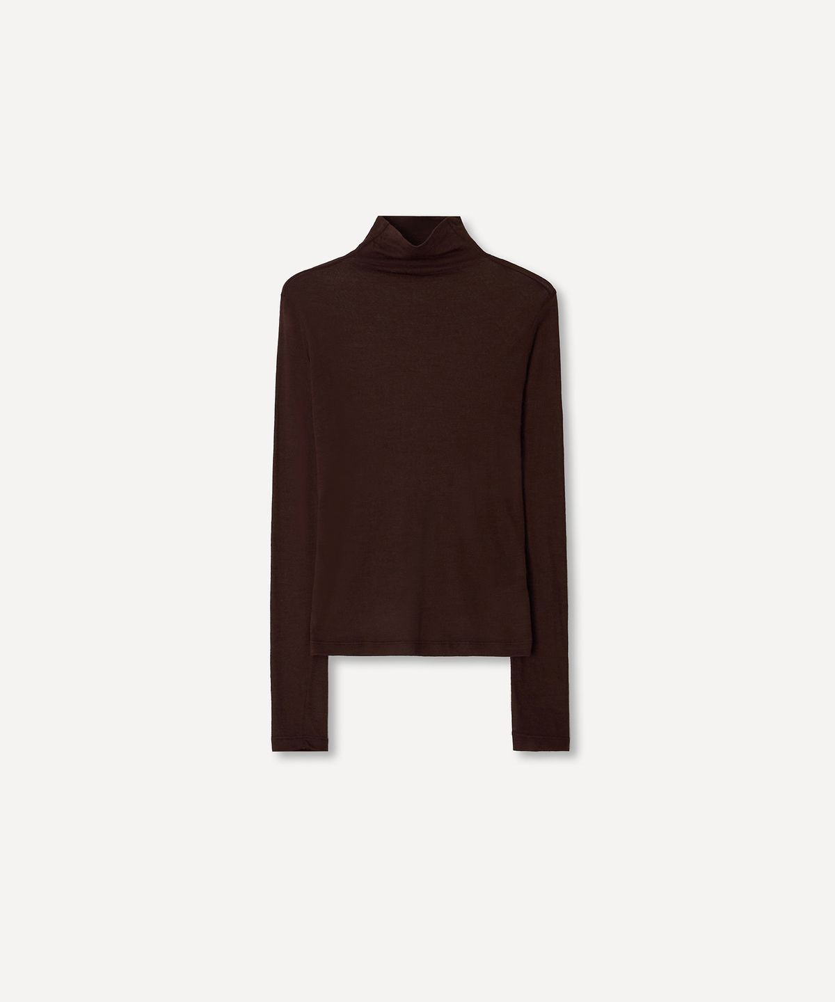 호와스(HOWUS) WOOL BLEND MOCK NECK T-SHIRT (WINE)
