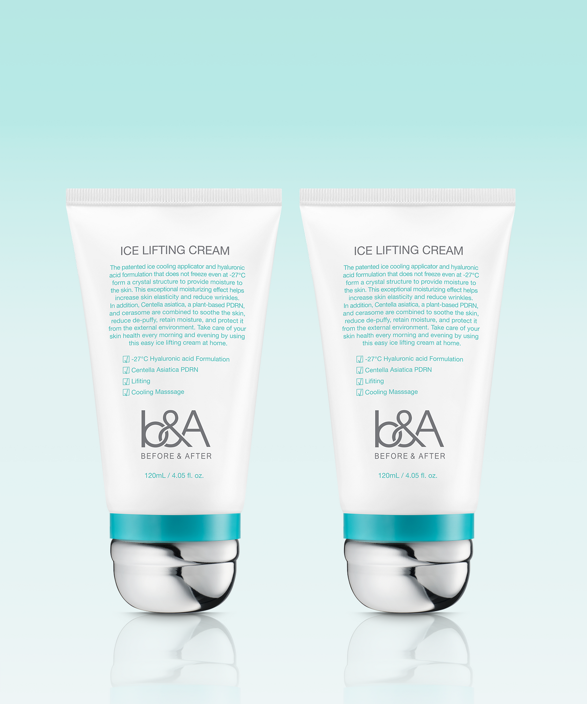 비포앤애프터(BEFOREANDAFTER) 아이스 리프팅 크림 120ml 2개 구성 비포앤에프터