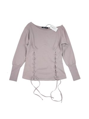 코르셋 원숄더 맨투맨 [드라이로즈]